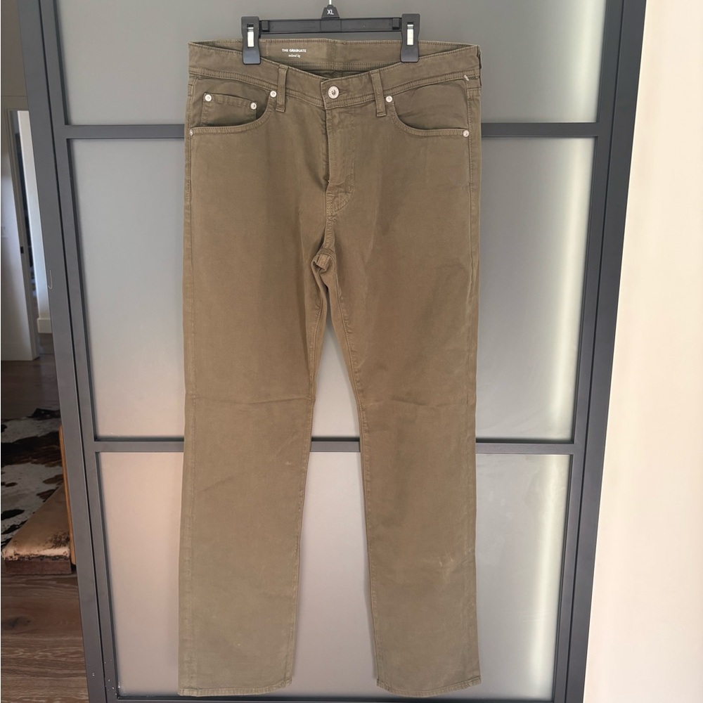 AG Men's Olive Green Jeans the Graduate style size 32x32.